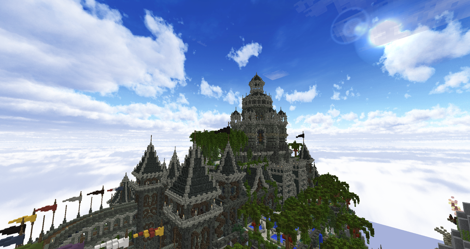 Ancien Spawn du serveur NationsGlory Black sans shader avec le Viking Armement Pvp Pack